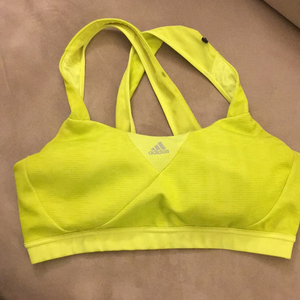 Adidas Yellow/Green Sports Bra